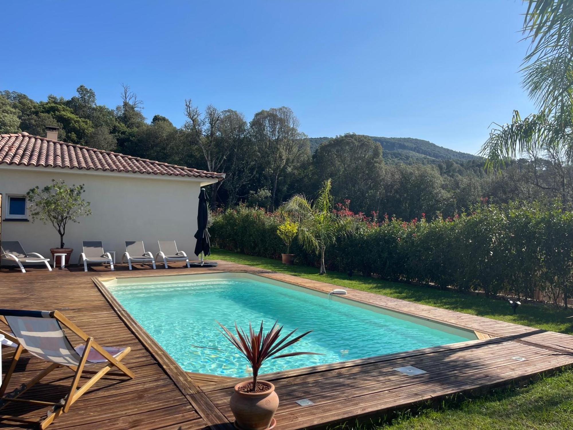 Magnifique Villa Recente Entre Mer Et Montagne Situee Entre Ajaccio Et Porticcio Cauro Bagian luar foto